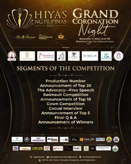 HIYAS NG PILIPINAS 2023 GRAND FINALS SEGMENTS OF THE COMPETITION