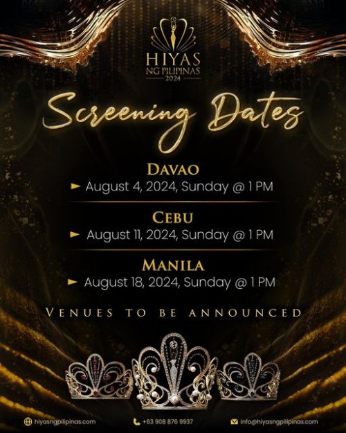 Screening is now open for Hiyas ng Pilipinas 2024!